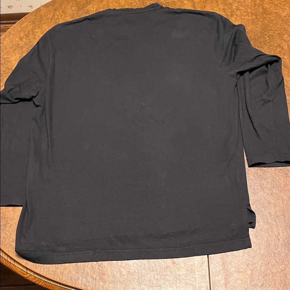 Boss Jet Black Crew Neck Long Sleeve Tee - Picture 6 of 6